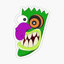 Courage the Cowardly Dog Character Sticker