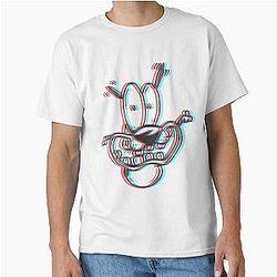 3D Courage the Cowardly Dog Premium Classic T-Shirt