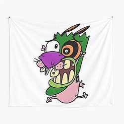 Courage the Cowardly Dog Scream Tapestry