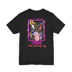Courage the Cowardly Dog Unisex T-Shirt, Cartoon Tee, Gift for Fans, Comfortable Everyday Wear