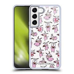 Head Case Designs Officially Licensed Courage The Cowardly Dog Pattern Graphics Soft Case Compatible Samsung Galaxy S22 5G