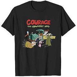 Courage The Cowardly Dog T-shirt - Fighting Monsters for Muriel T-shirt