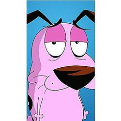 Tian SW Courage The Cowardly Dog Waterproof Poster