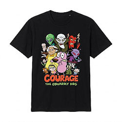 Cute Courage Retro Villains LA 0906 Courage The Cowardly Dog T-Shirts
