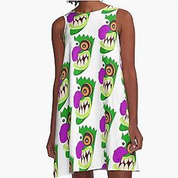 Courage the Cowardly Dog A-Line Dress