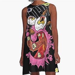 Courage The Cowardly Dog A Line Dress