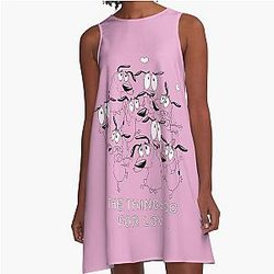 Courage the Cowardly Dog A Line Dress