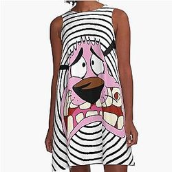 Courage the Cowardly Dog Line Dress