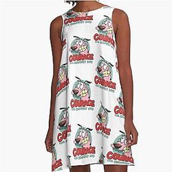Courage the Cowardly Dog A-Line Dress