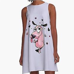 Courage the Cowardly Dog A-Line Dress