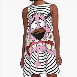 Courage the Cowardly Dog A Line Dress