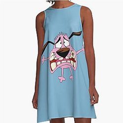 Courage the Cowardly Dog A Line Dress