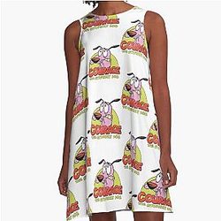 Courage the Cowardly Dog A-line dress
