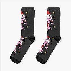 Christmas Courage Cowardly Dog Socks