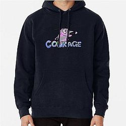 Vintage Courage Cowardly Dog Pullover Hoodie