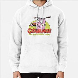 courage cowrdly dog Pullover Hoodie