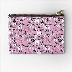 Courage the Cowardly Dog pattern Zipper Pouch 

Courage the Cowardly Dog zip pouch