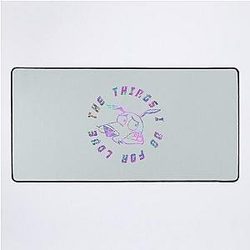 The things I do for love  
Courage the Cowardly Dog Desk Mat