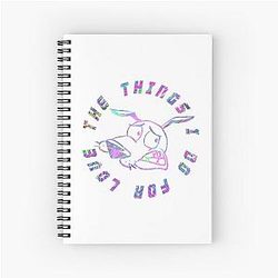 The things I do for love Courage the Cowardly Dog Spiral Notebook