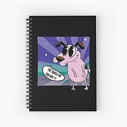 Courage the Cowardly Dog and What He Does for Love Spiral Notebook