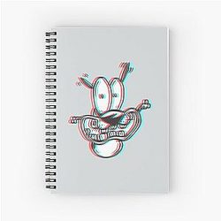 3D Courage the Cowardly Dog Premium Spiral Notebook