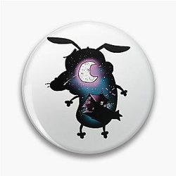 Courage the Cowardly Dog Cartoon Pin