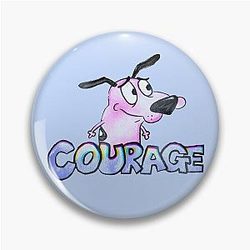 Vintage Courage Dog Pin