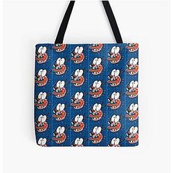 Courage The Cowardly Dog All Over Print Tote Bag