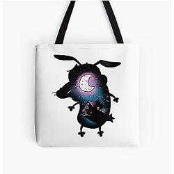 Courage the Cowardly Dog Cartoon All Over Print Tote Bag