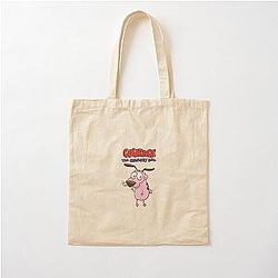 Courage the Cowardly Dog Cotton Tote Bag