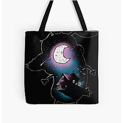 Courage The Cowardly Dog Dark Tote Bag