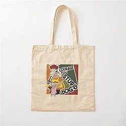 Courage the cowardly dog - Courage you stupid dog cotton tote bag