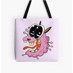Courage the Cowardly Dog All Over Print Tote Bag