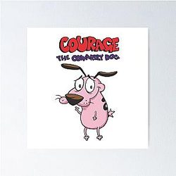 Courage the Cowardly Dog Kid Poster