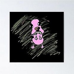 Courage the Cowardly Dog Art Poster
