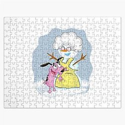 Courage the Cowardly Dog Winter Muriel Snowman Jigsaw Puzzle