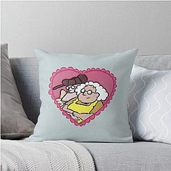 Eustace and Muriel Courage the Cowardly Dog Show Throw Pillow