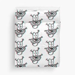 3D Courage Cowardly Dog Duvet Cover