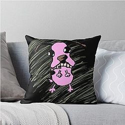Courage the Cowardly Dog Throw Pillow