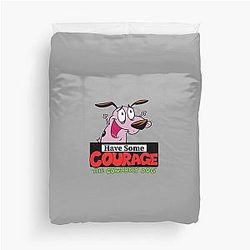 Have Some Courage The Cowardly Dog Duvet Cover