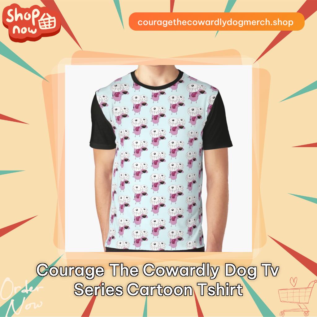 COURAGE THE COWARDLY DOG TV SERIES CARTOON TSHIRT