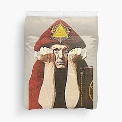Aleister Crowley Vintage Occult Paganism Fan Art Duvet Cover