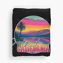 Crowley Lake, Mono County, California Duvet Cover