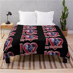I love my boyfriend Crowley Throw Blanket