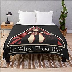 Aleister Crowley Do What Thou Wilt Throw Blanket
