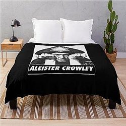 of Aleister Crowley - Do What You Wilt - The Great Beast V3 Throw Blanket