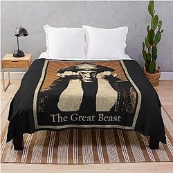 Aleister Crowley The Great Beast Throw Blanket