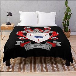 Crowley Coat of Arms Family Crest Throw Blanket