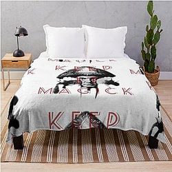 Aleister Crowley Keep it Magick Throw Blanket