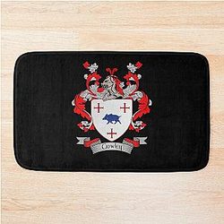 Crowley Coat of Arms Family Crest Bath Mat